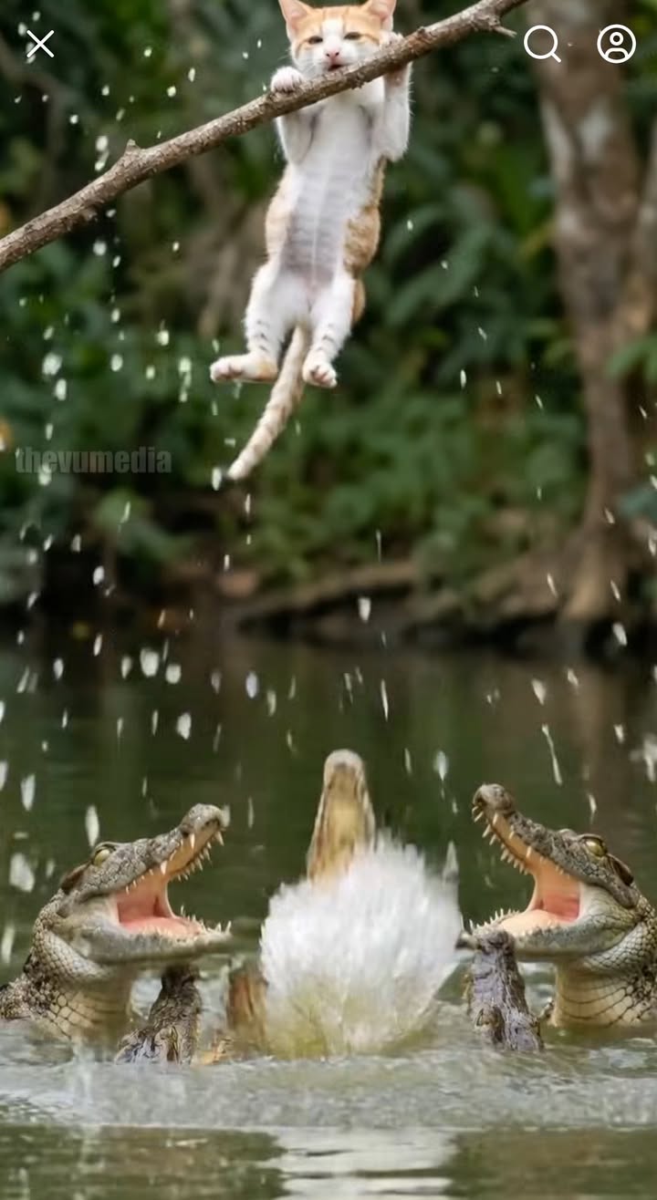 The river had always been a place full of sounds—soft water flowing, birds calling from the trees, and leaves whispering in the breeze. That morning, a tiny kitten found itself there by accident. It had wandered far from where it usually slept, following a butterfly through the tall grass until the ground became muddy and unfamiliar.