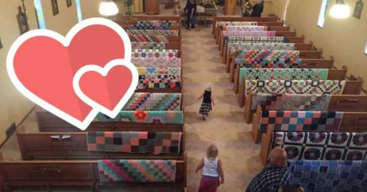 Family Displays All Of Their Grandmother’s Quilts At Her Funeral