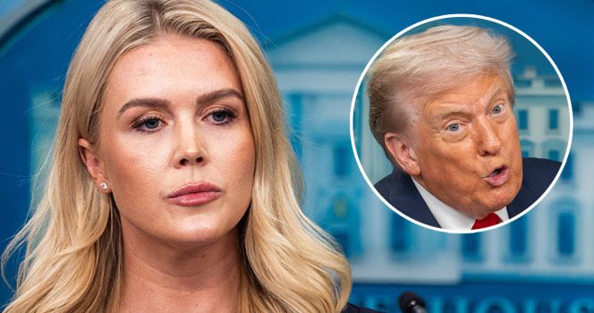 Trump under fire for ‘disgusting’ comment about Karoline Leavitt’s lips