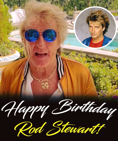 Rock Star Rod Stewart Poses With His Seven Children and New Grandsons in Family Photo