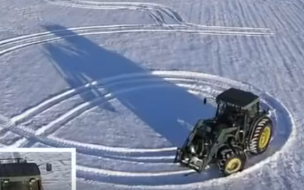 What This Farmer Wrote in the Fresh Snow Turned Heads