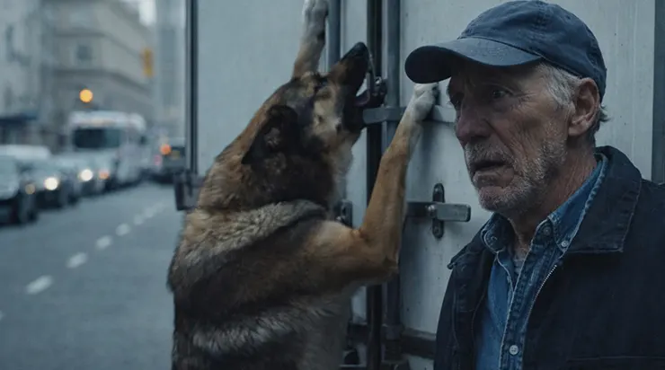 He Wouldn’t Stop Scratching the Truck Doors—Until the Truth Finally Broke Everyone’s Heart